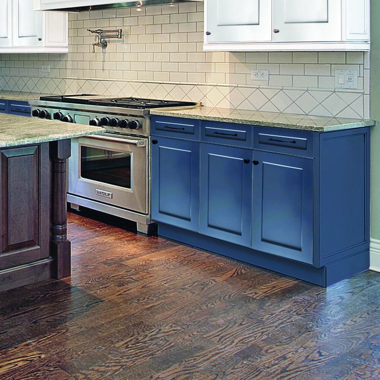GHI Kitchen Cabinets Concord Blue Base Cabinets Special Order