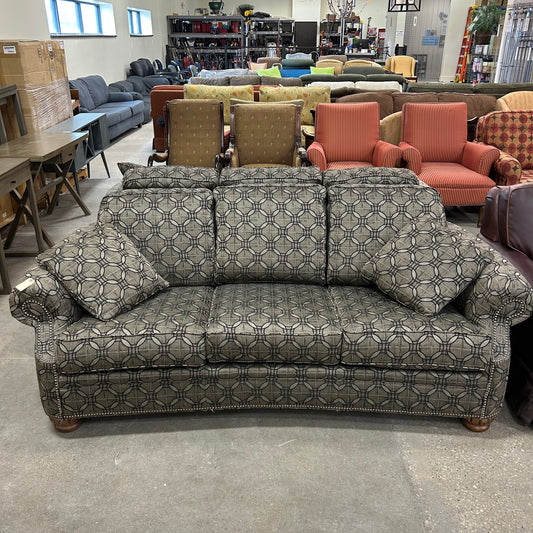 Gray Geometric Couch FALSE