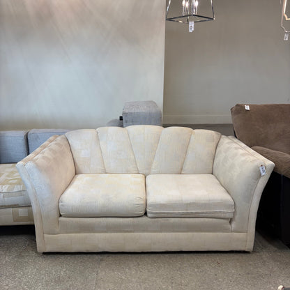 Cream Shellback Loveseat