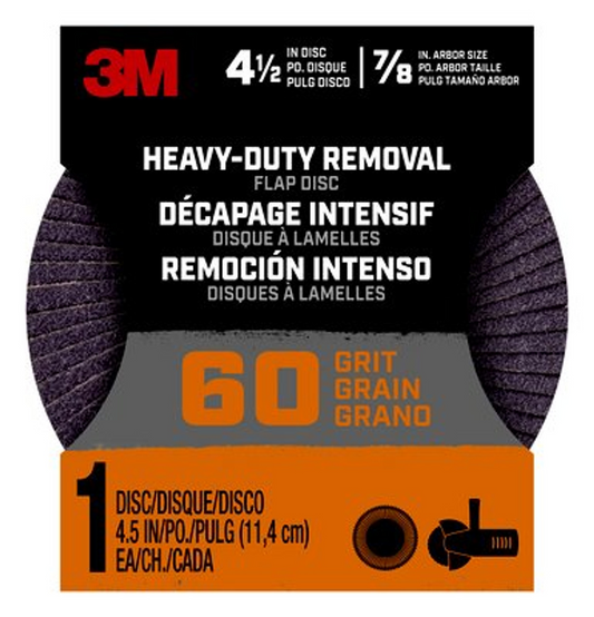 3M 60 Grit HeavyDuty Flap Disc