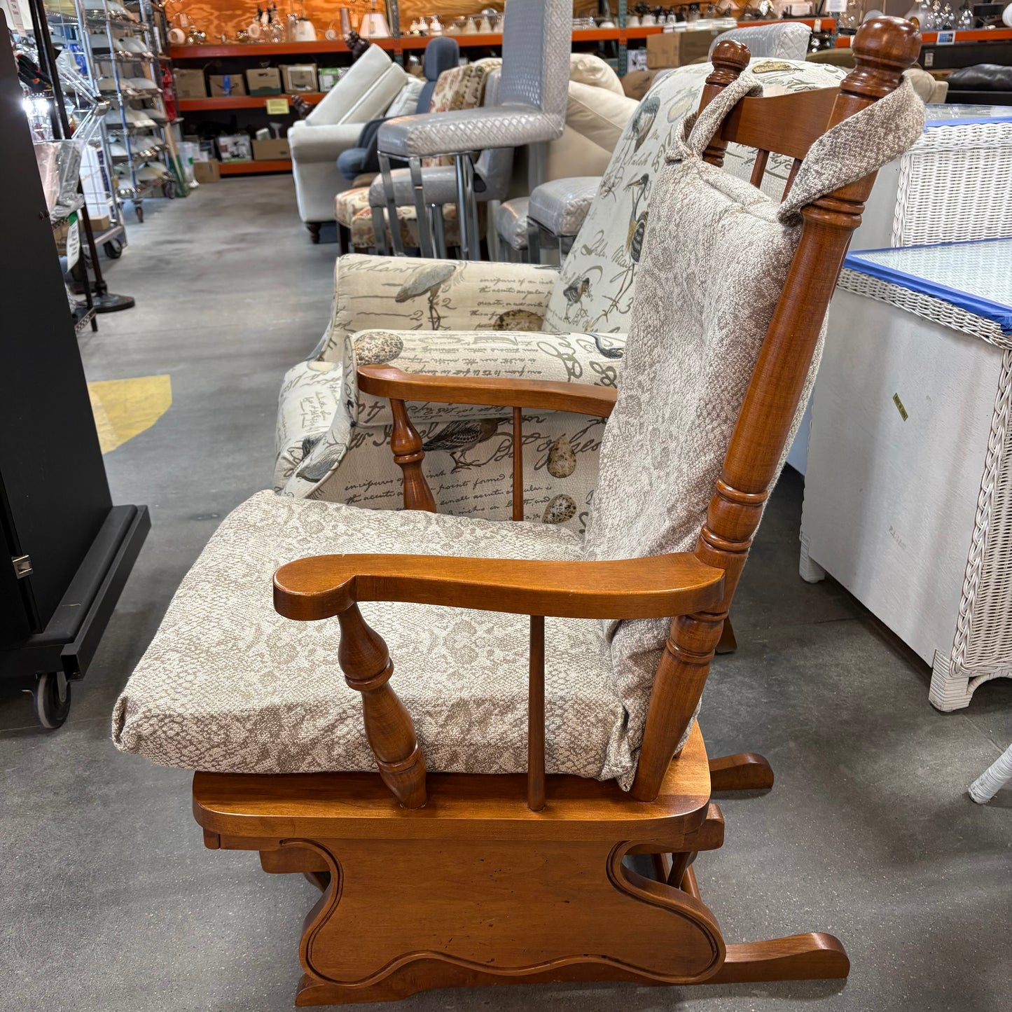 Snake Print Rocking Chair