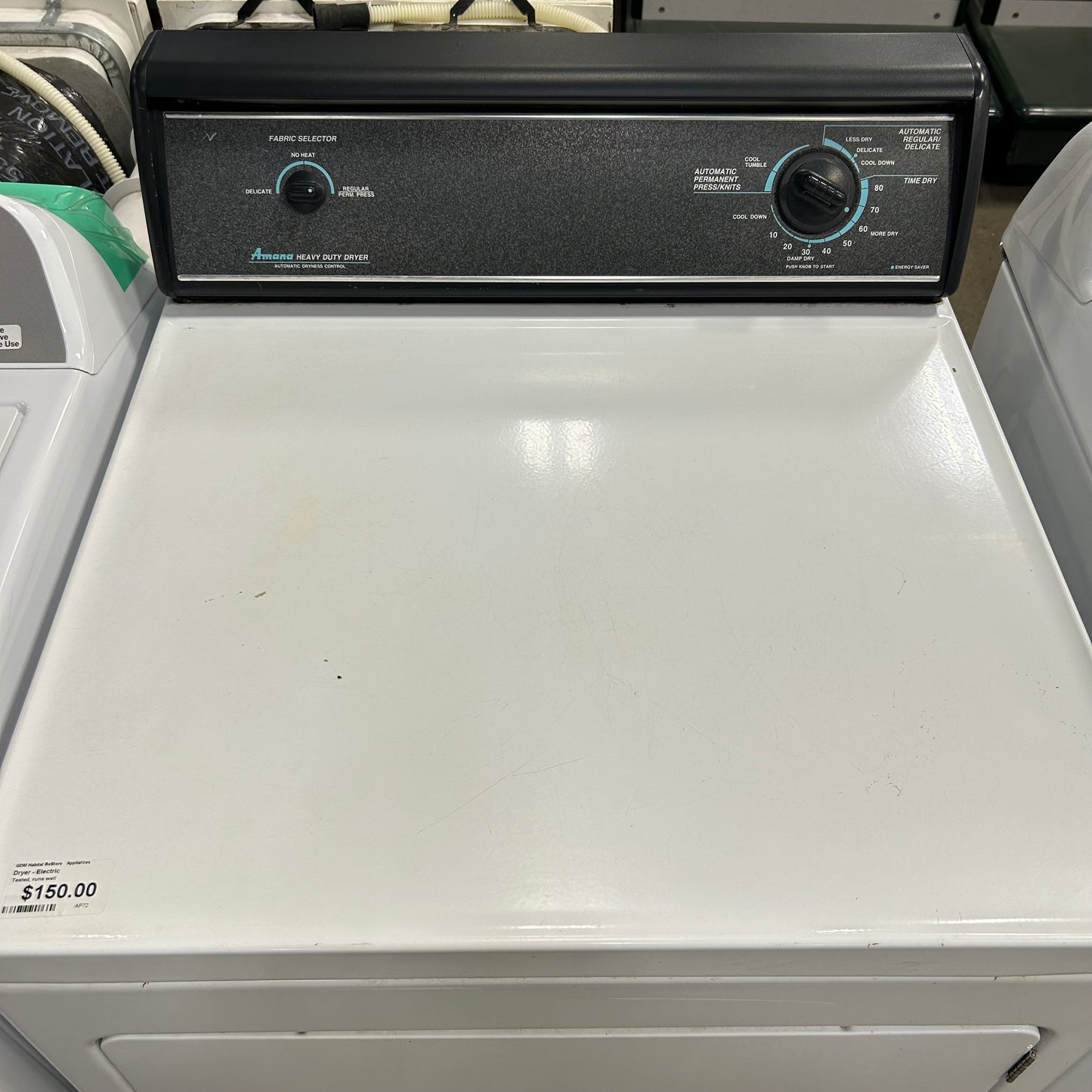 Amana Heavy Duty Elec Dryer