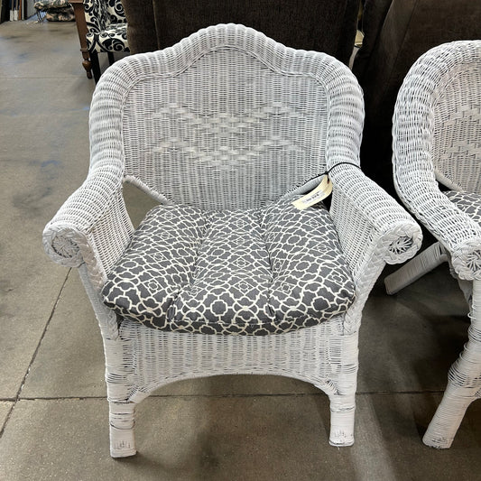 White Wicker Chair