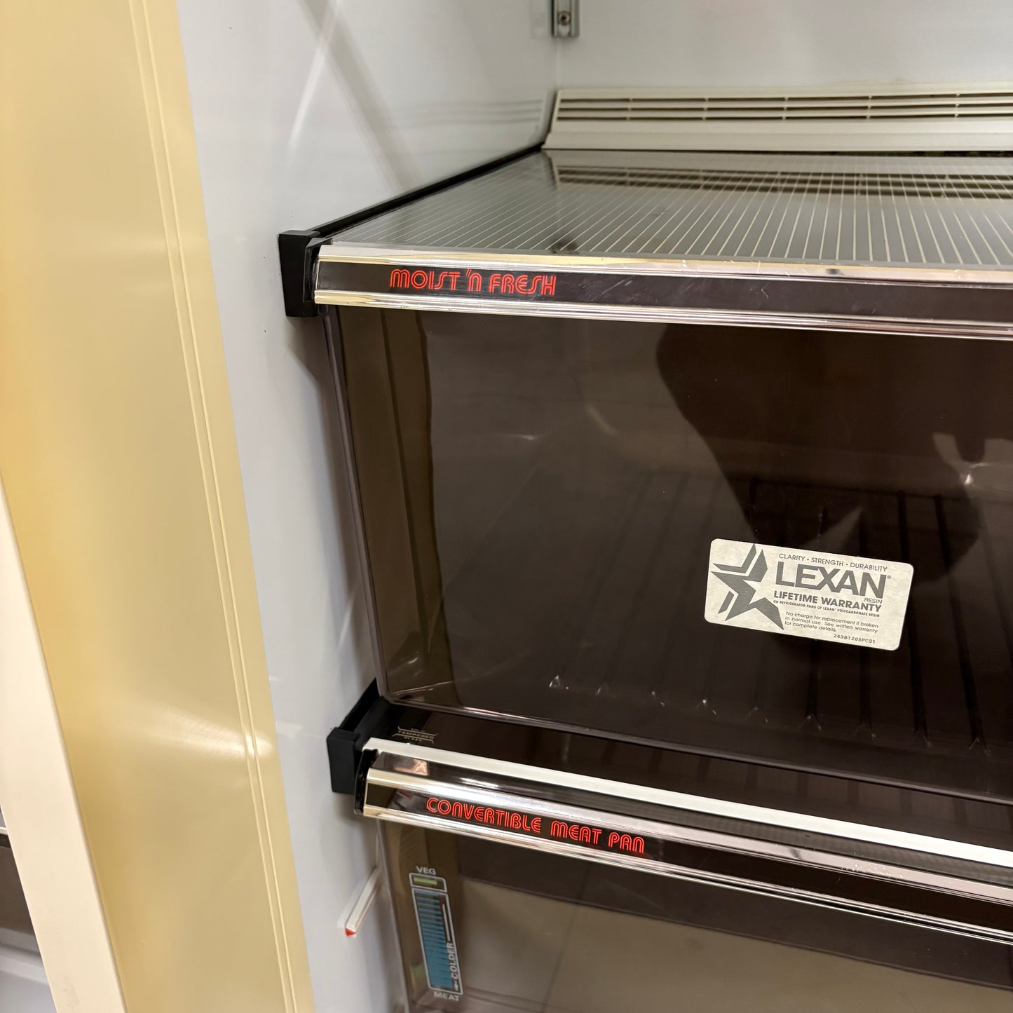 Vintage GE Side by Side Fridge