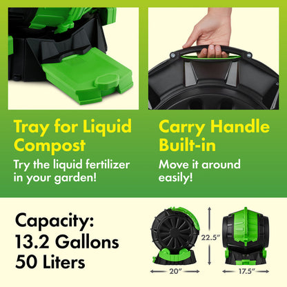 13.2 Gallon Tumbling Composter