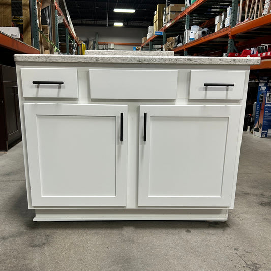 43" Granite Top Vanity Set