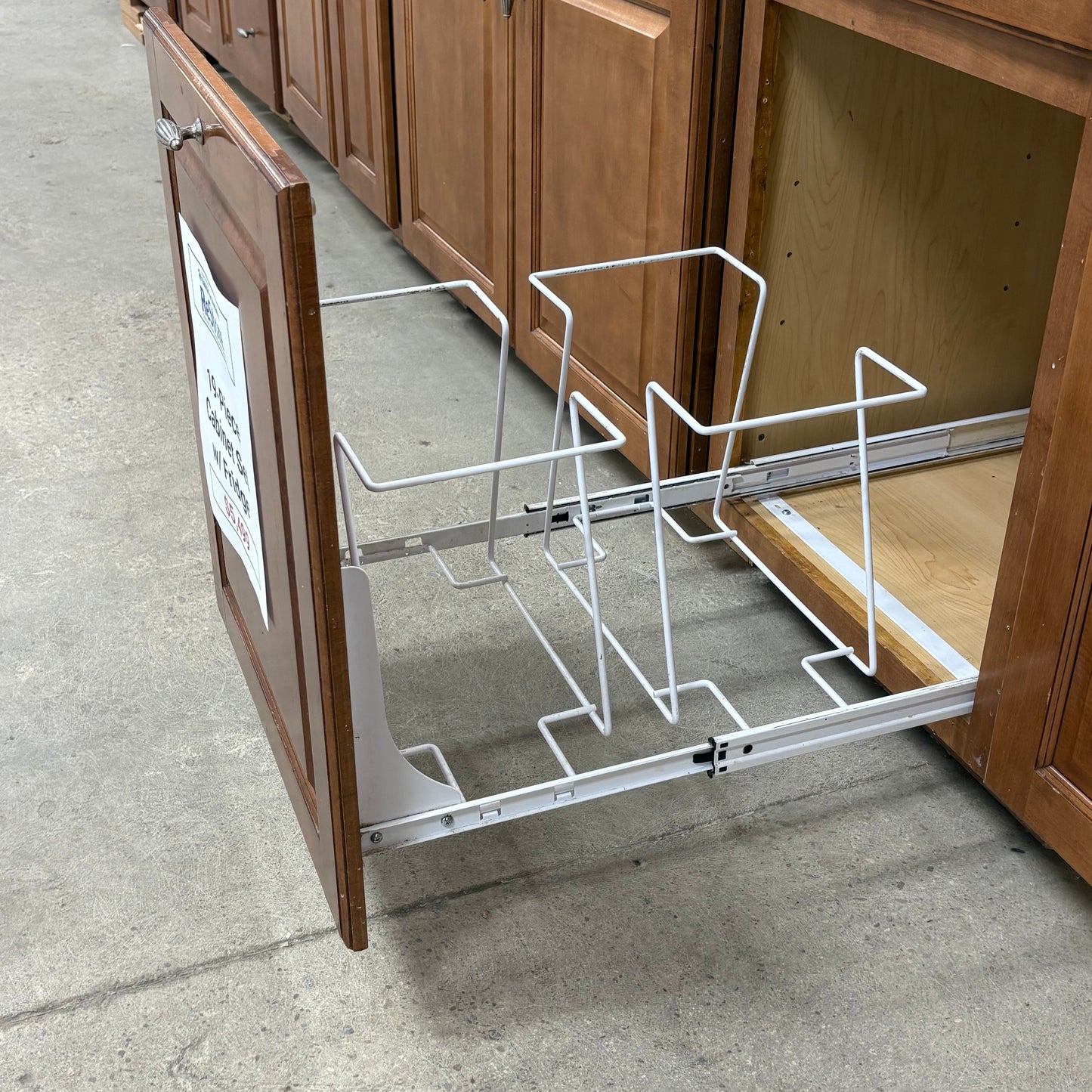 19 Pc. Cabinet Set w/ Fridge