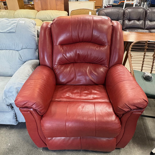 Red Leather Recliner