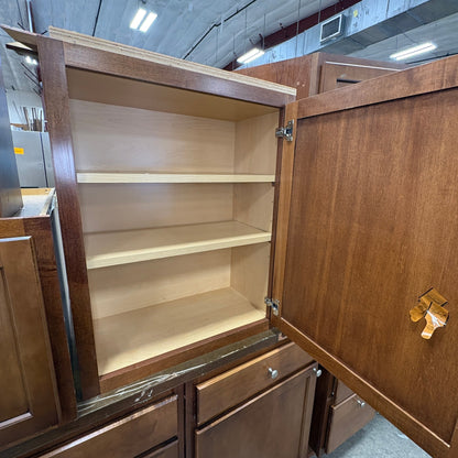 13 Pc Brown Kitchen Cabinets
