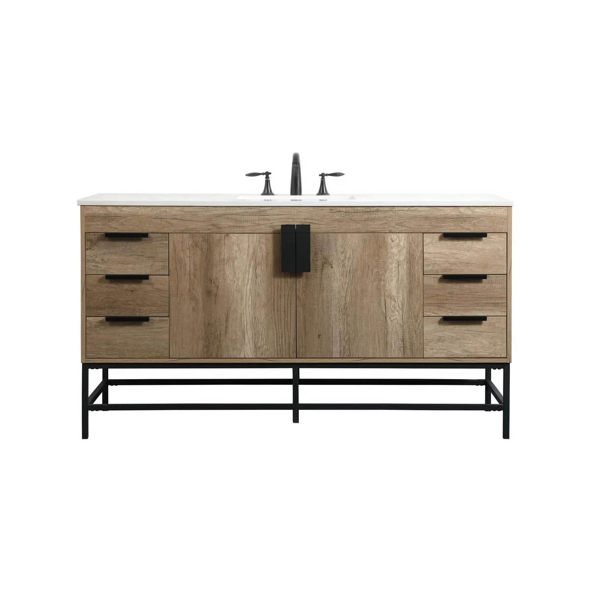 Eugene Natural Oak 60" Vanity