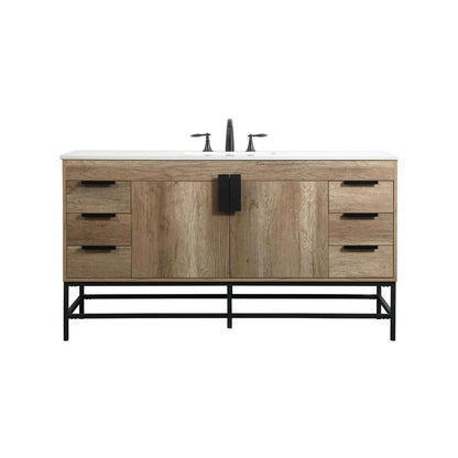 Eugene Natural Oak 60" Vanity
