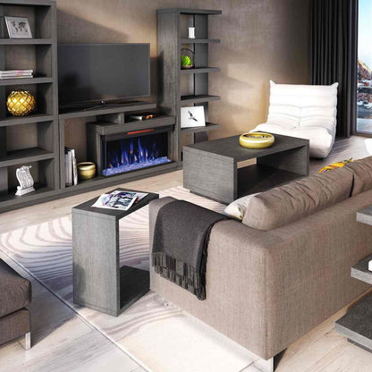 Wright Media Stand Fireplace