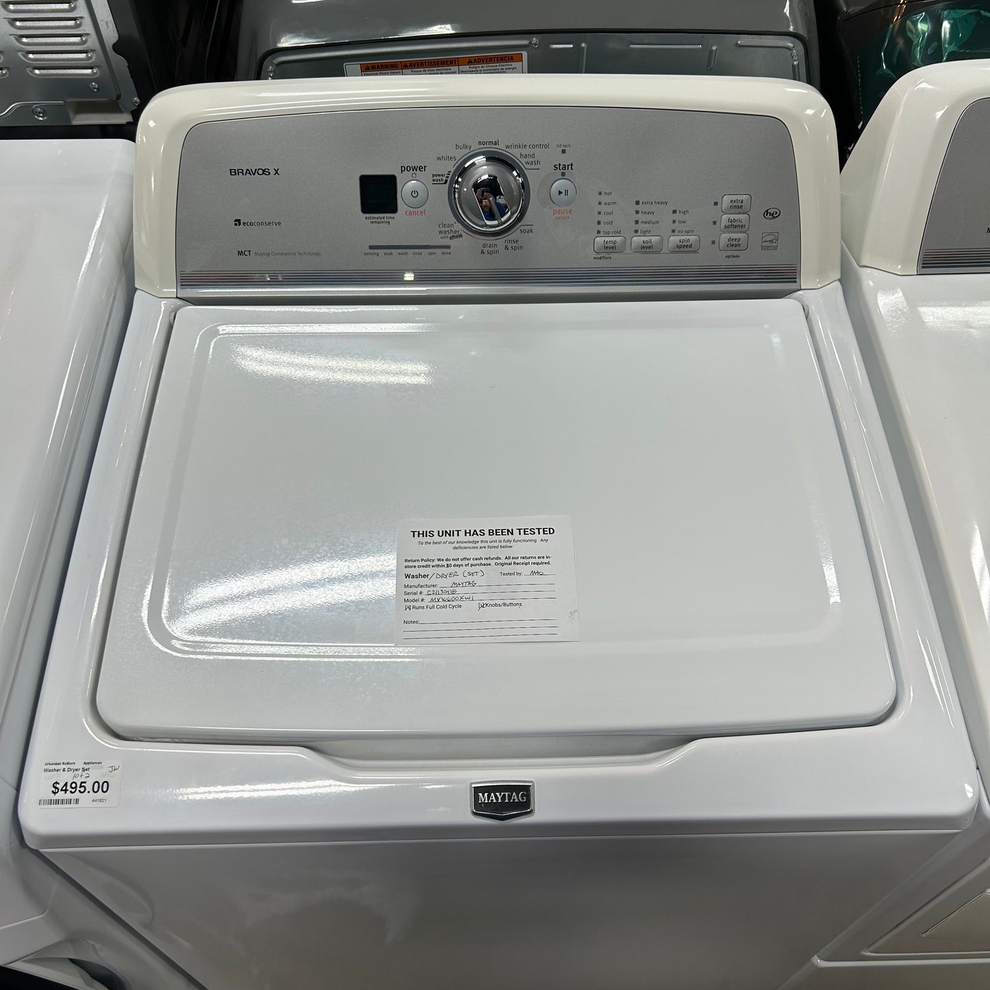 Maytag Washer/Gas Dryer Set