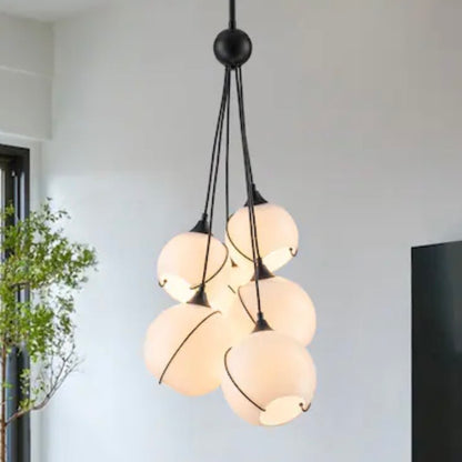 Opal Glass Chandelier