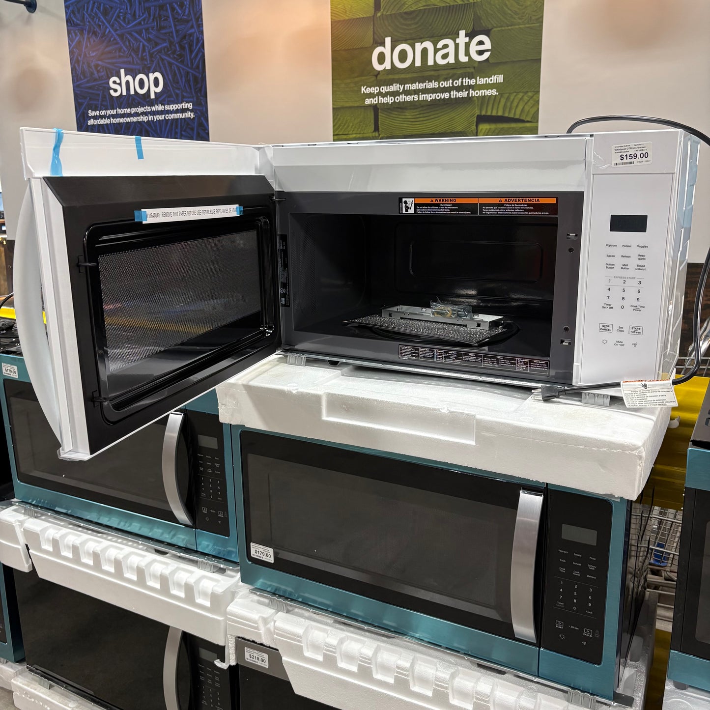 Whirlpool OTR Microwave