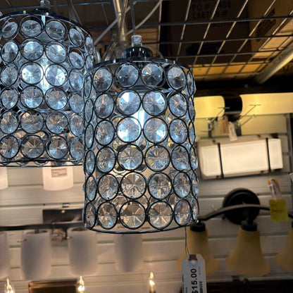Caged Crystal Pendant Light