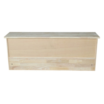 Unfinished 3-Hook Coat Rack