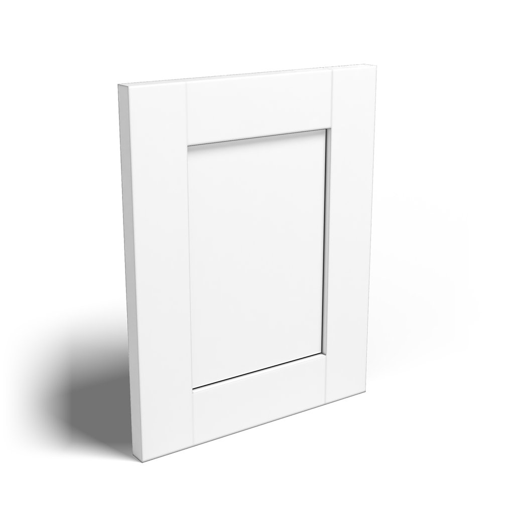 Special Order - 15" Deco Door Arcadia White Shaker - 15DD