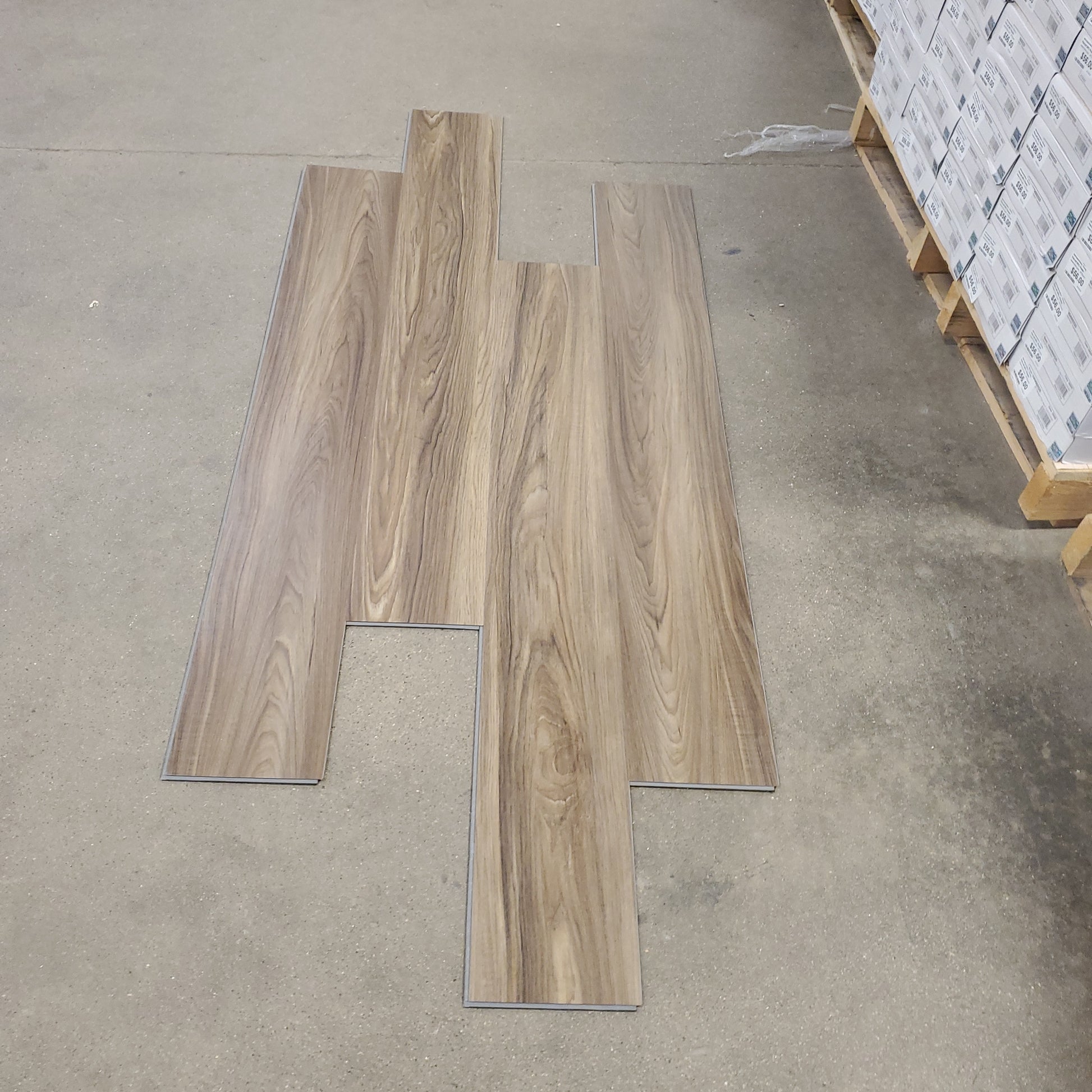 SPC Vinyl Plank - Chestnut - 27.73 sq ft SPC Vinyl Plank Flooring