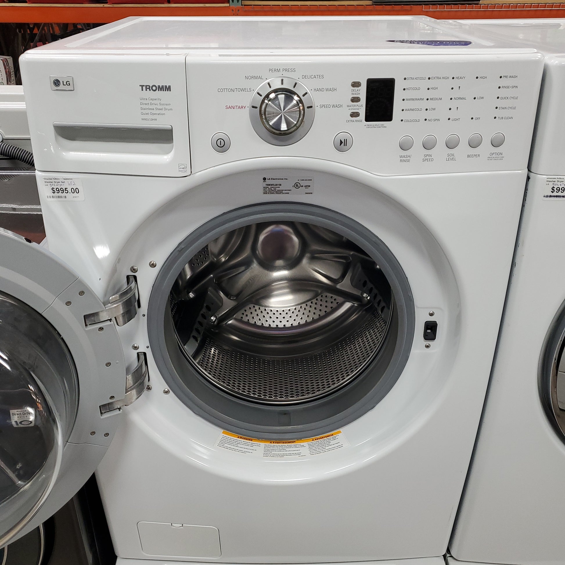 LG Washer & Gas Dryer Set true