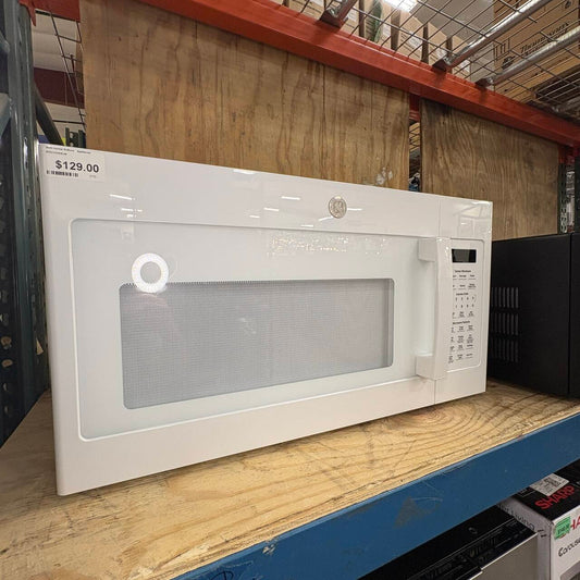 GE White OTR Microwave FALSE