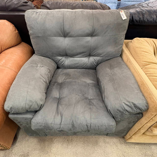 Gray Microfiber Armchair FALSE