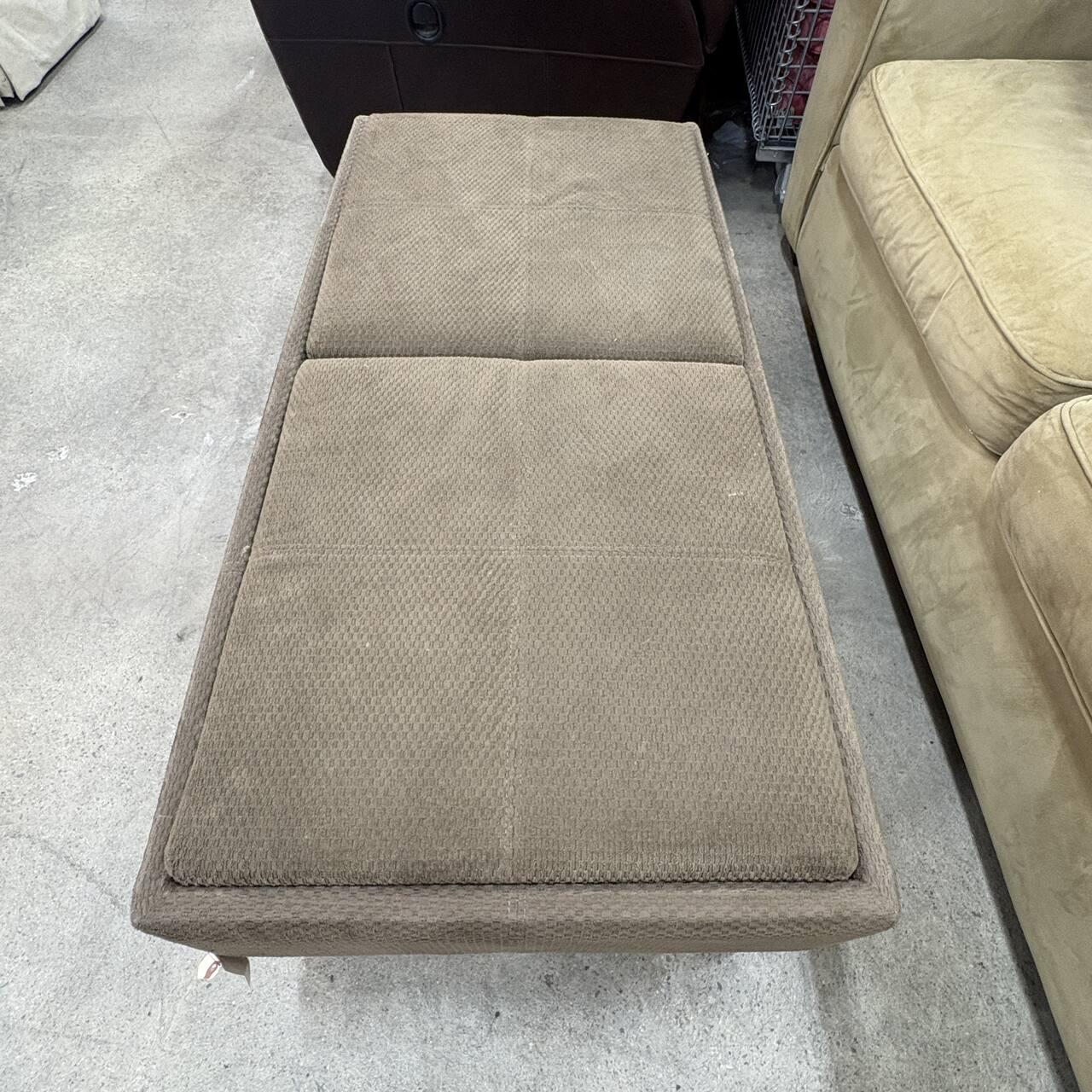 Chenille Storage Bench FALSE