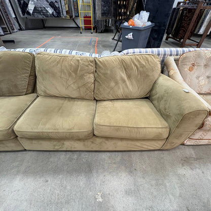 Tan Microfiber Sectional