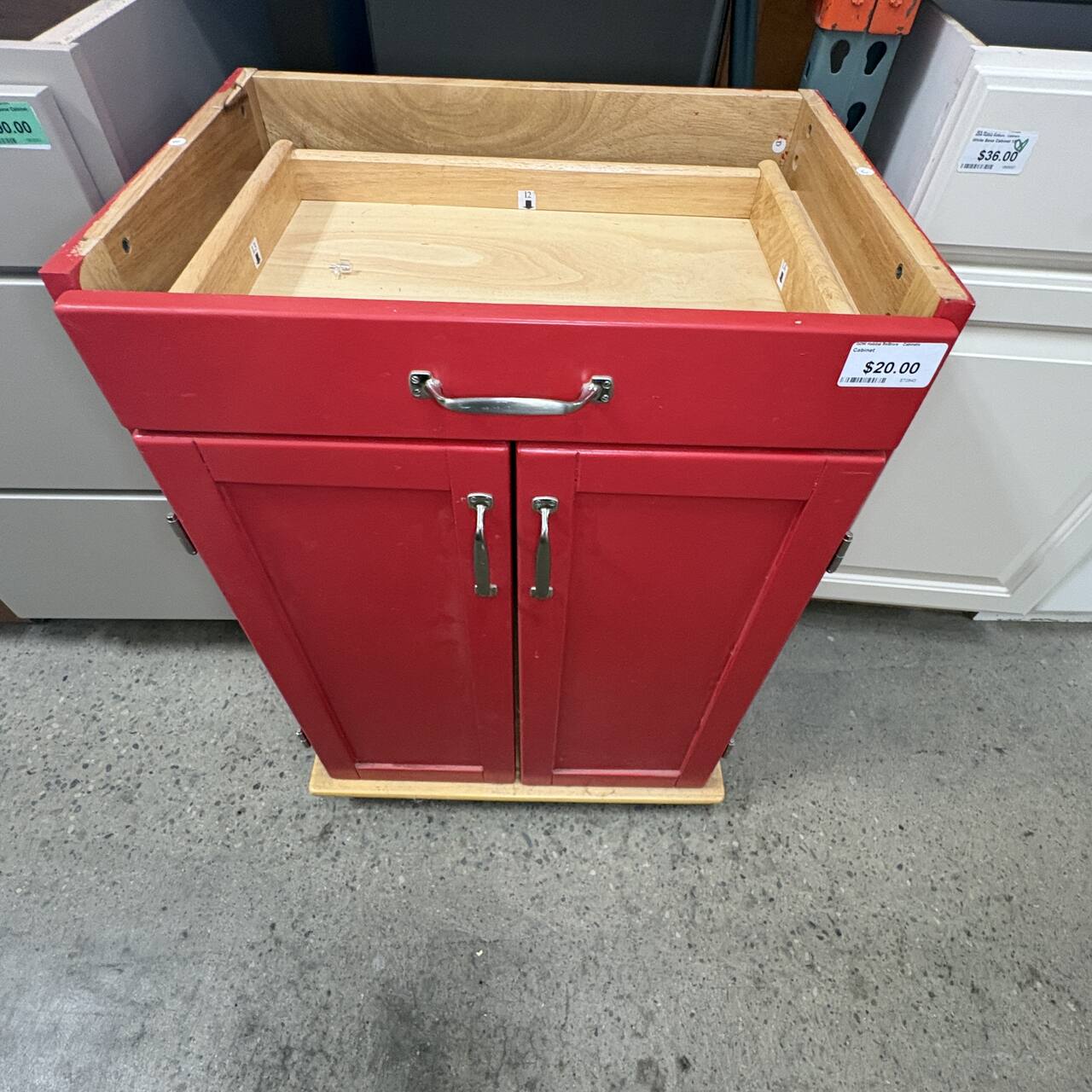 Red Base Cabinet