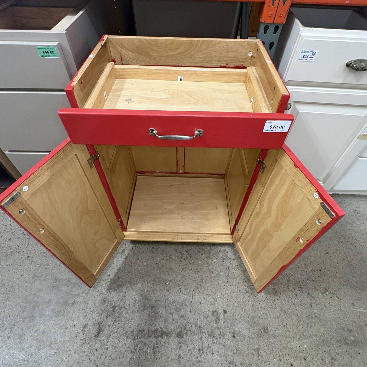 Red Base Cabinet