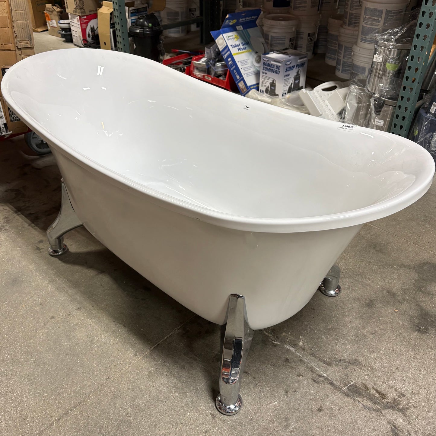 Chrome Clawfoot Bathtub