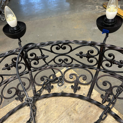 Wrought Iron Gothic Chandelier