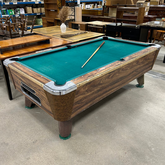 Billiard Table & Cue Rack