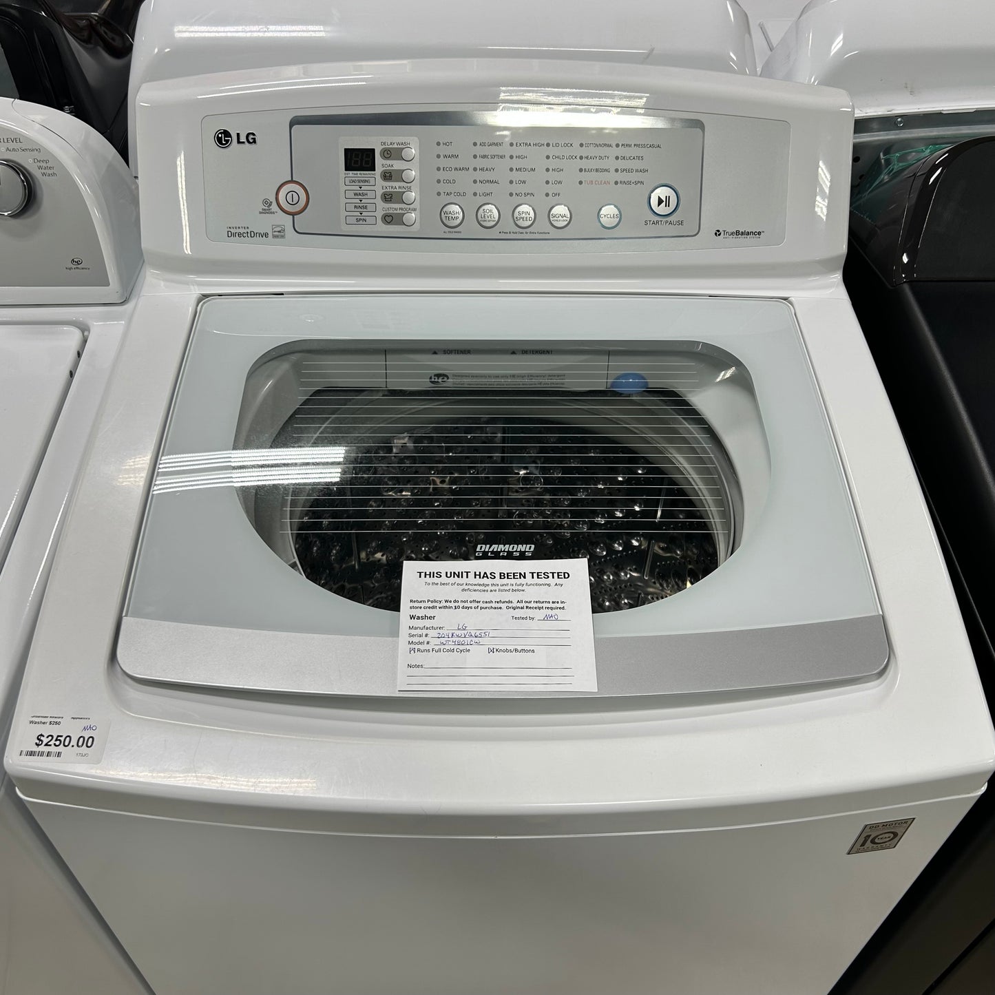 LG Top Load Washer