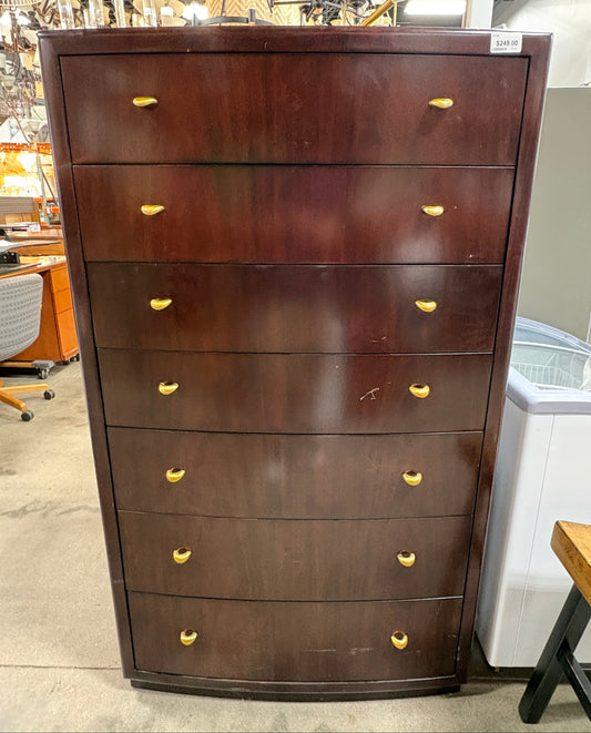 Vintage 7-Drawer Tall Dresser