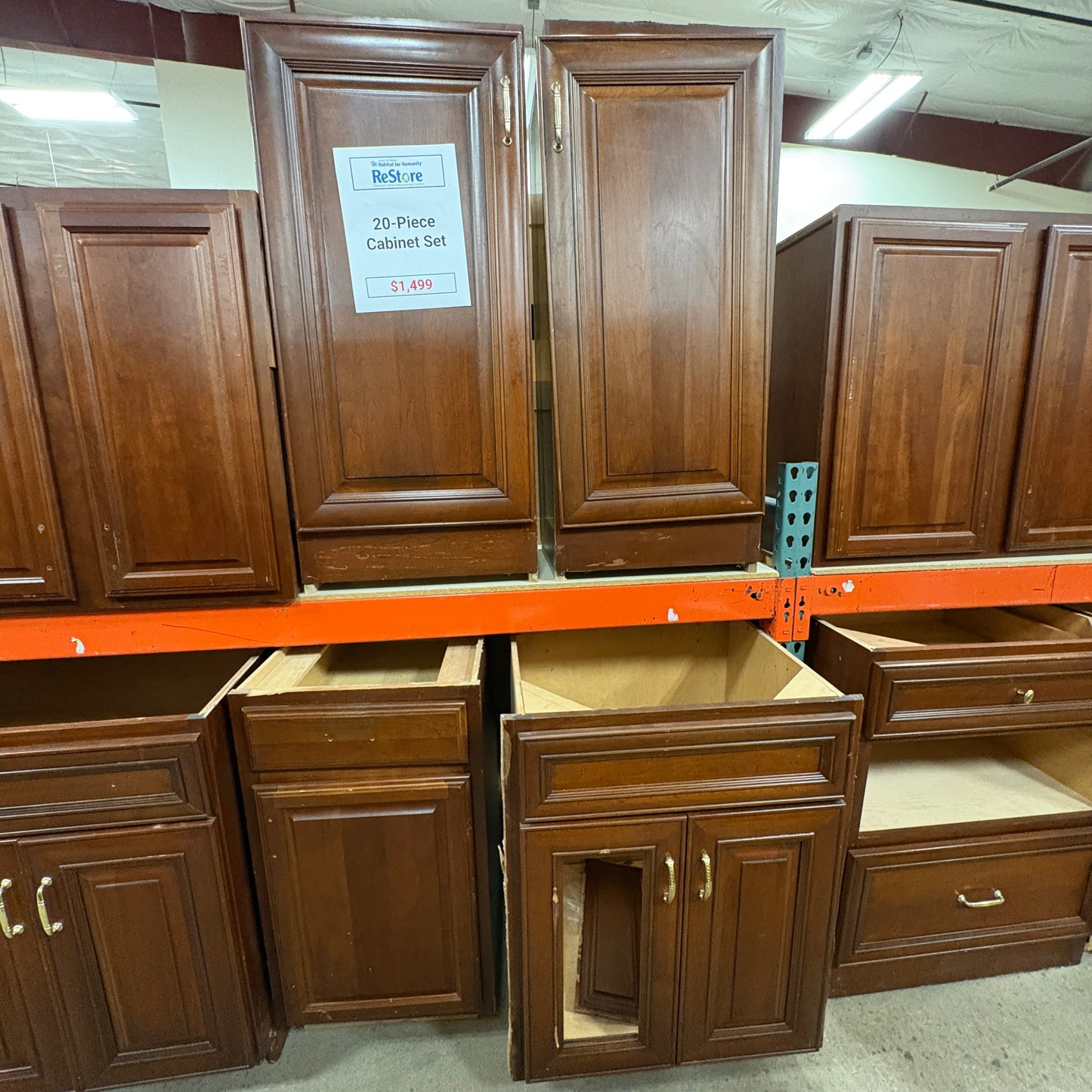 Cherry 20‑Pc Cabinet Set FALSE
