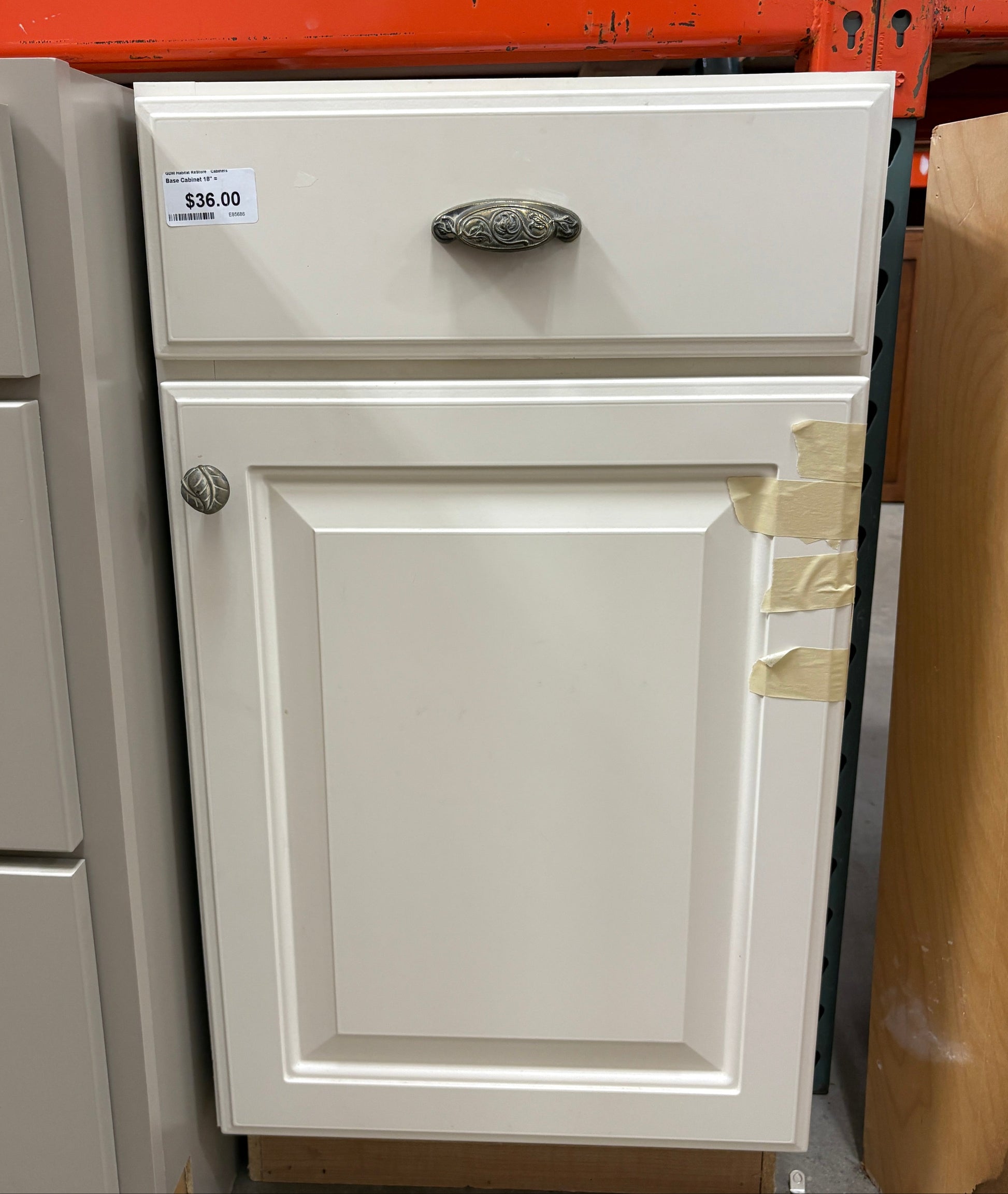 White Base Cabinet 18" TRUE