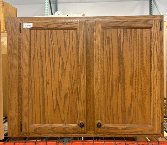 Oak Wall Cabinet 39x30