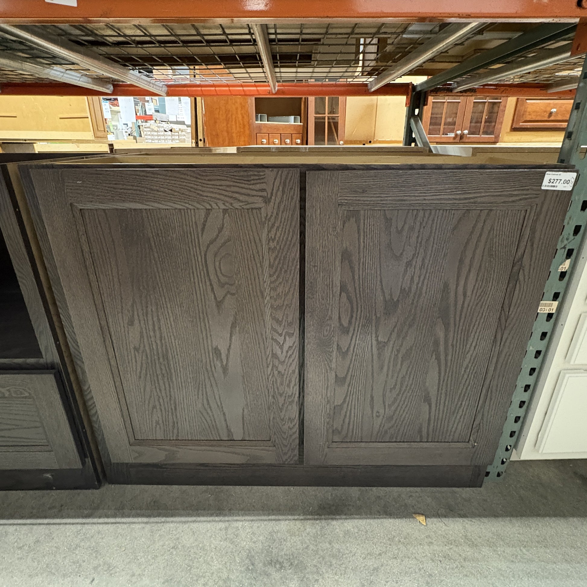 Gray Oak Base Cabinet 42" FALSE