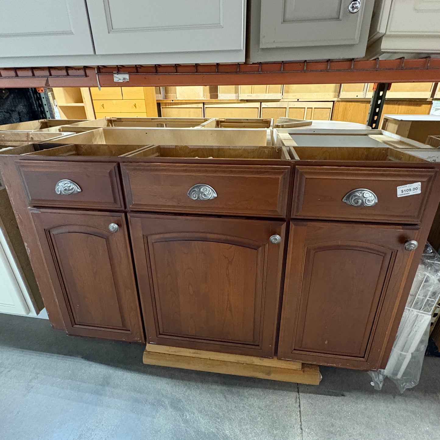 Wood Base Cabinet Set 54"