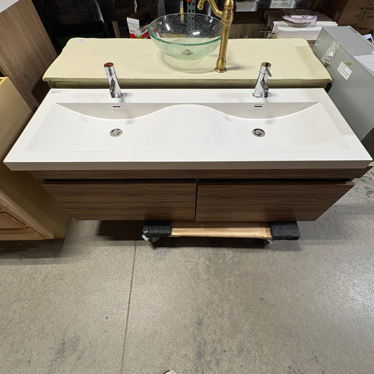 Modern Floating Double Vanity