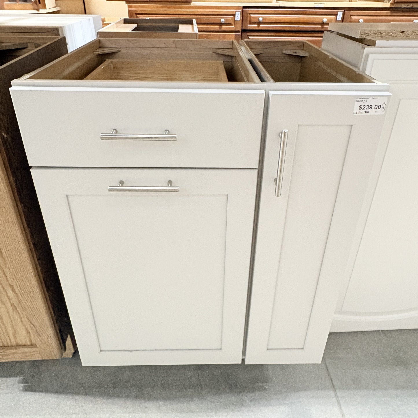 White Shaker Base Cabinet 27" FALSE