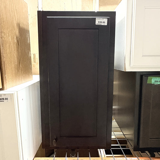 Black 15x30 Wall Cabinet FALSE