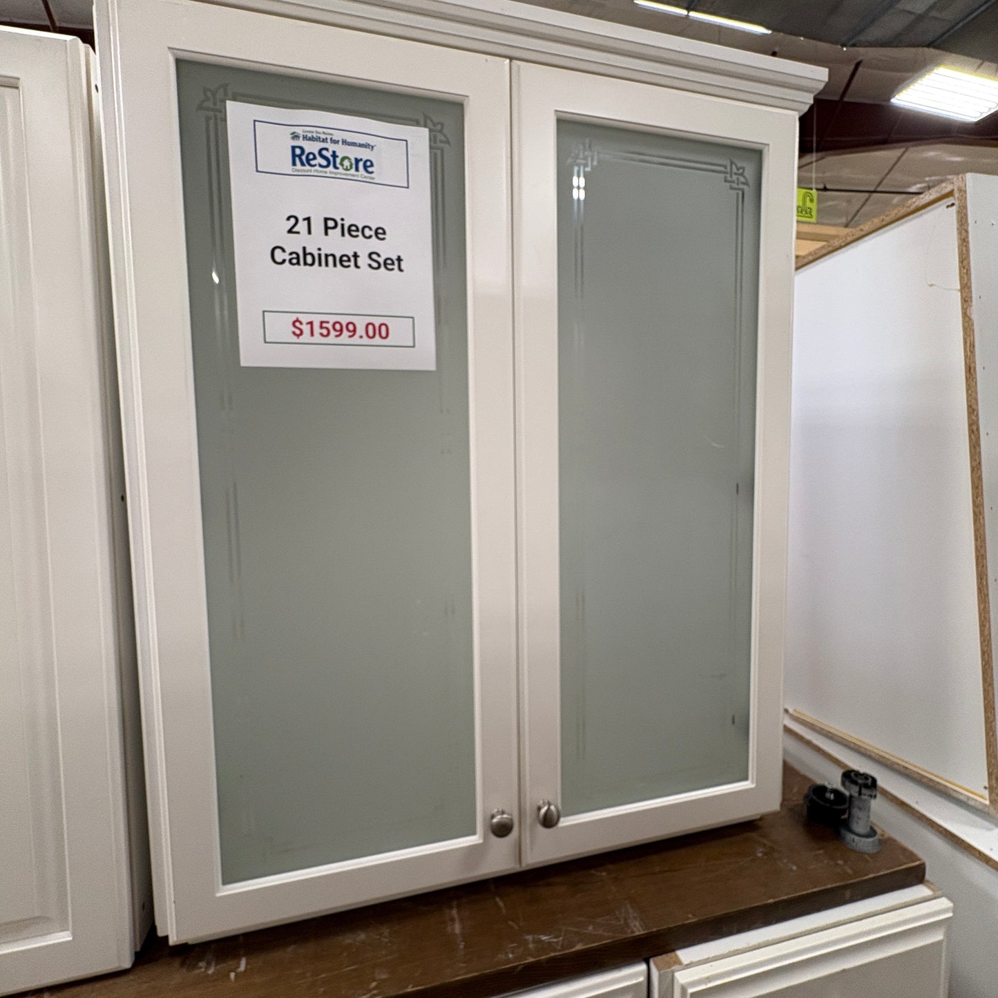 21-Piece White Cabinet Set FALSE