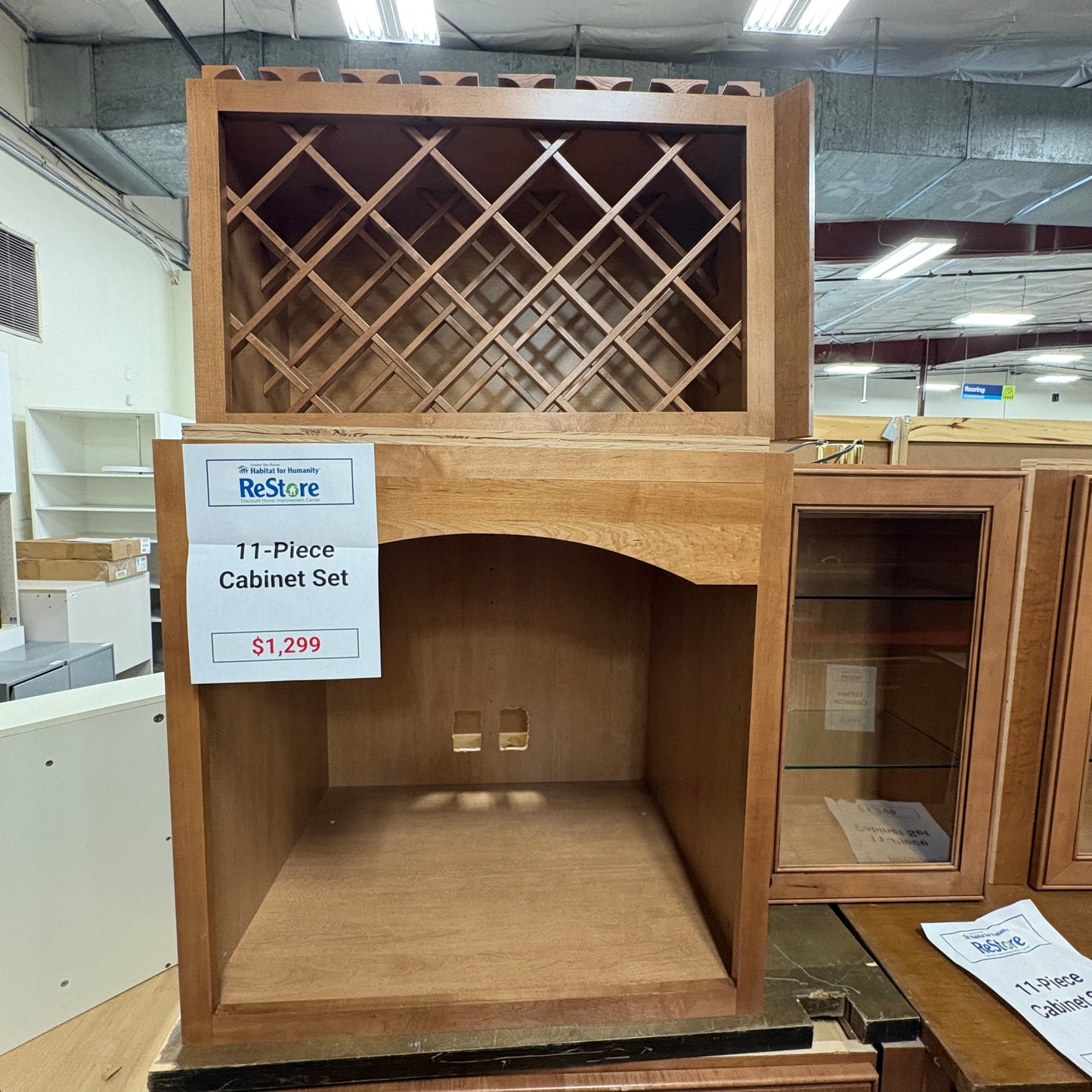 Maple 11‑Pc Cabinet Set FALSE