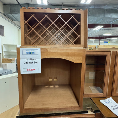 Maple 11‑Pc Cabinet Set FALSE