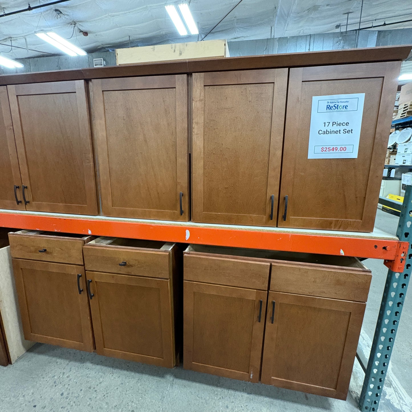 17-Piece Cherry Cabinet Set