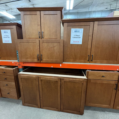 17-Piece Cherry Cabinet Set