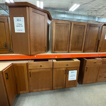 17-Piece Cherry Cabinet Set