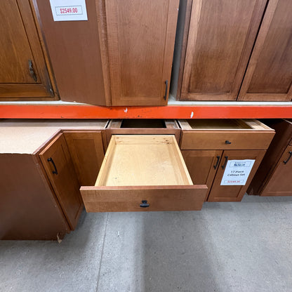 17-Piece Cherry Cabinet Set
